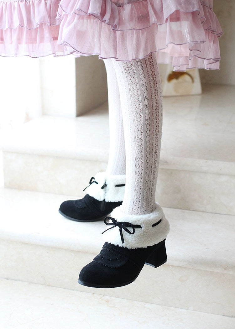 Spring Day Lolita~Sweet Lolita Women's Ankle Boots Multicolors   