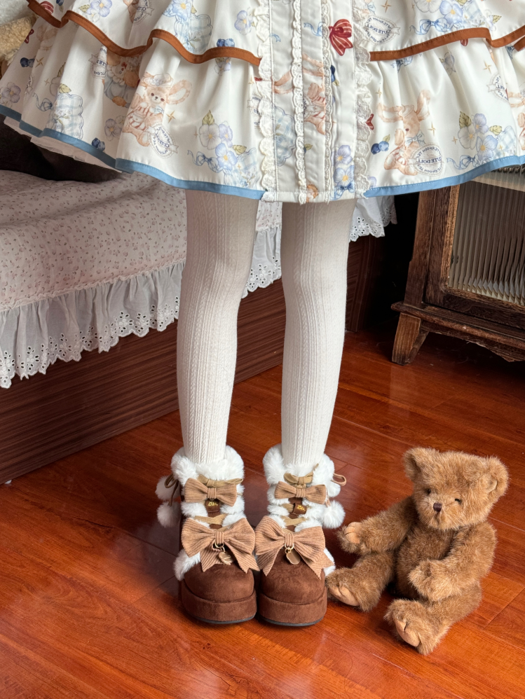 Aimee - Warm - Winter Sweet Lolita Snow Boots Thick Sole Fleece Shoes