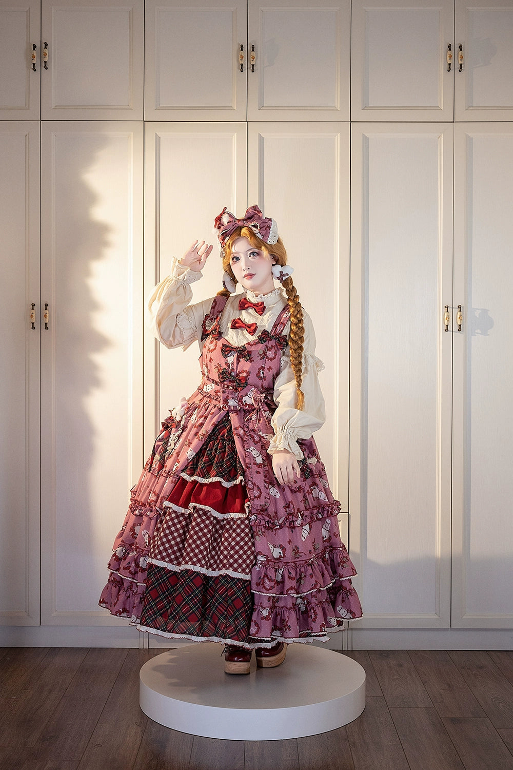 Miss Point - Forest Berry Bunny - Sweet Lolita JSK Elegant Bunny Print Dress 41972:721092