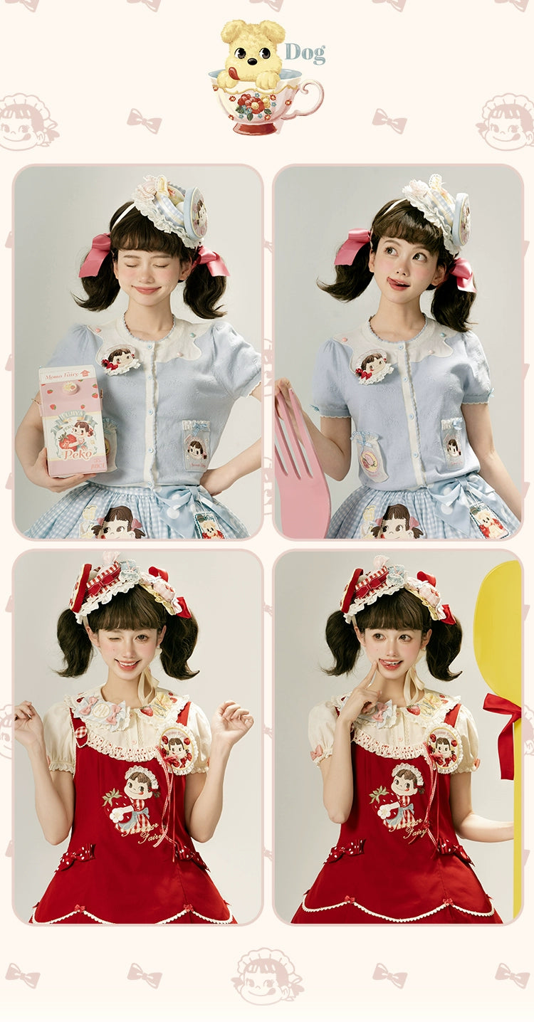 Summer Fairy~IP Collab Kawaii Lolita JSK Shirt Candy Box Hat   