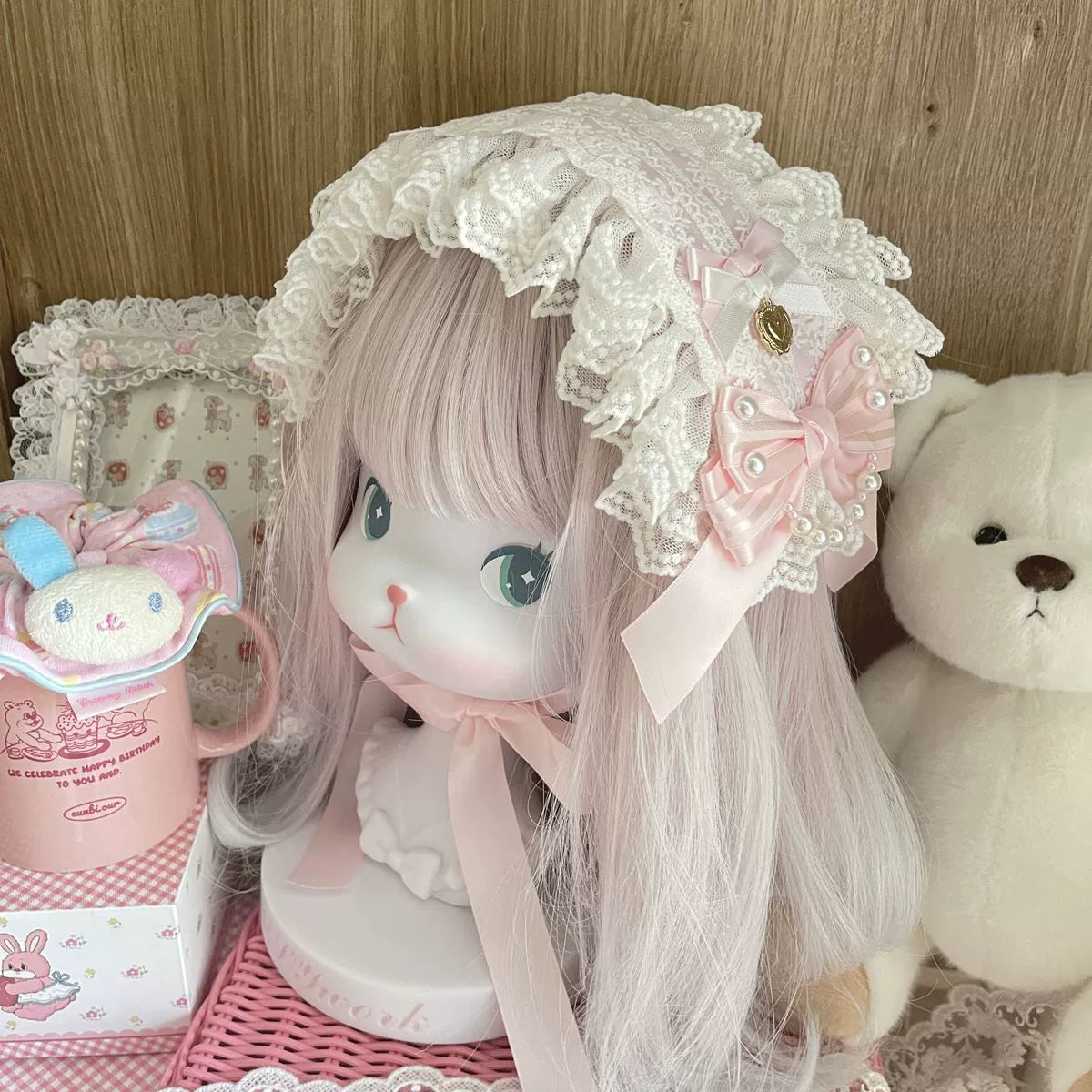 Shao Handmade - Sweet Lolita Handmade Lace Hairband 44060:793924