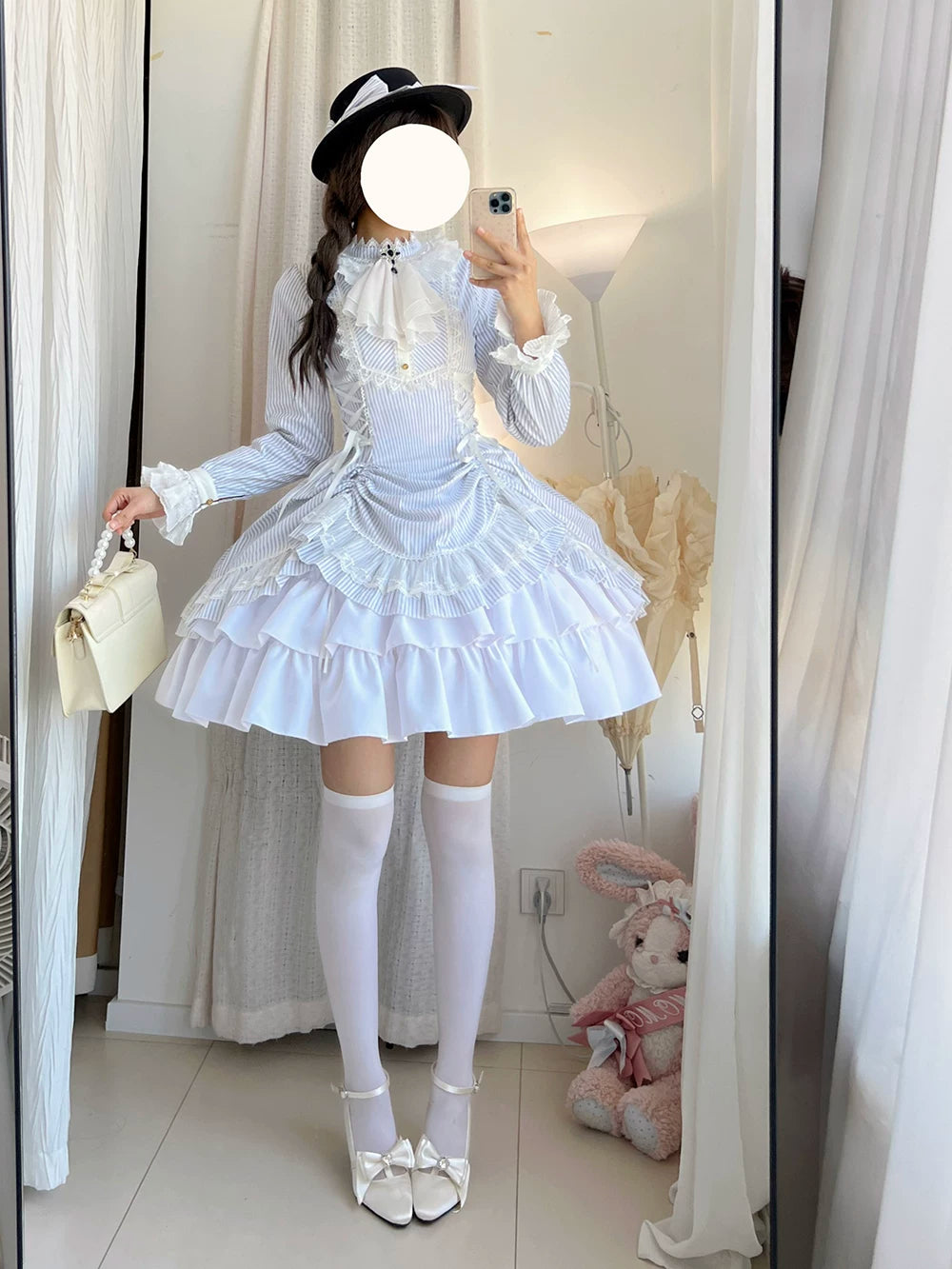 Perint Manor - Gothic Lolita Striped Dress, Tailor-made 44410:808310