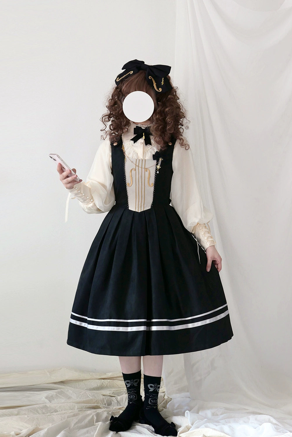 (BFM)Miss Point~Customized Lolita Jumper Dress~Elegant College Lolita JSK   