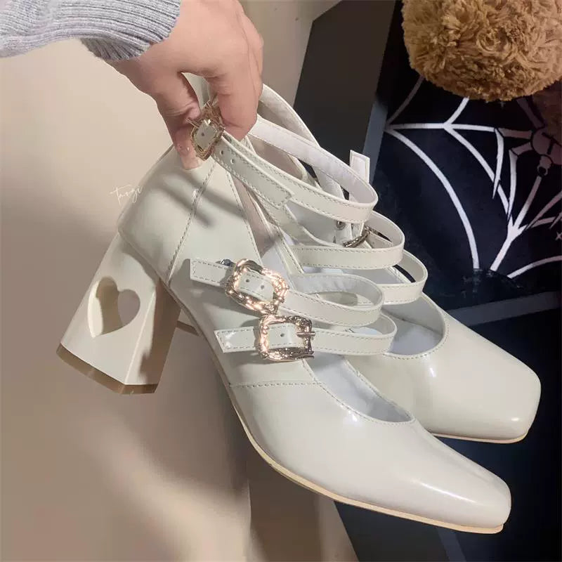 MR.Qiutian - Byron Manor - Elegant Lolita Shoes Thick Mid Heel Shoes
