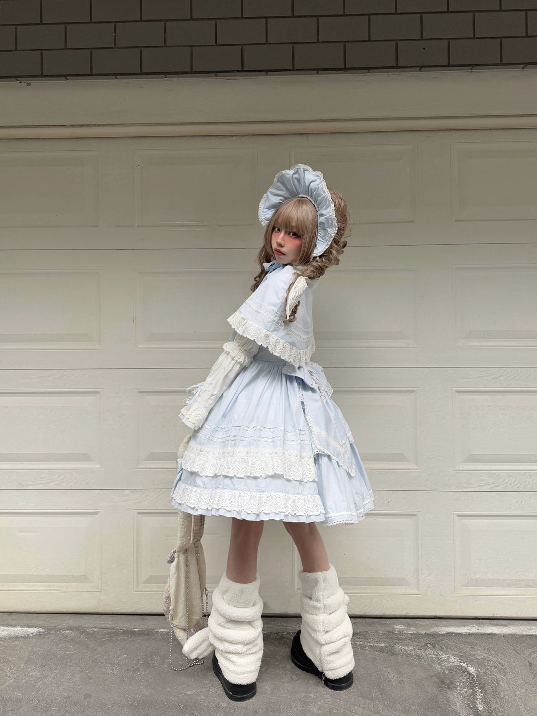 AerialCat~Layered Puffy~Old School Lolita JSK Cotton Vintage Cake Dress