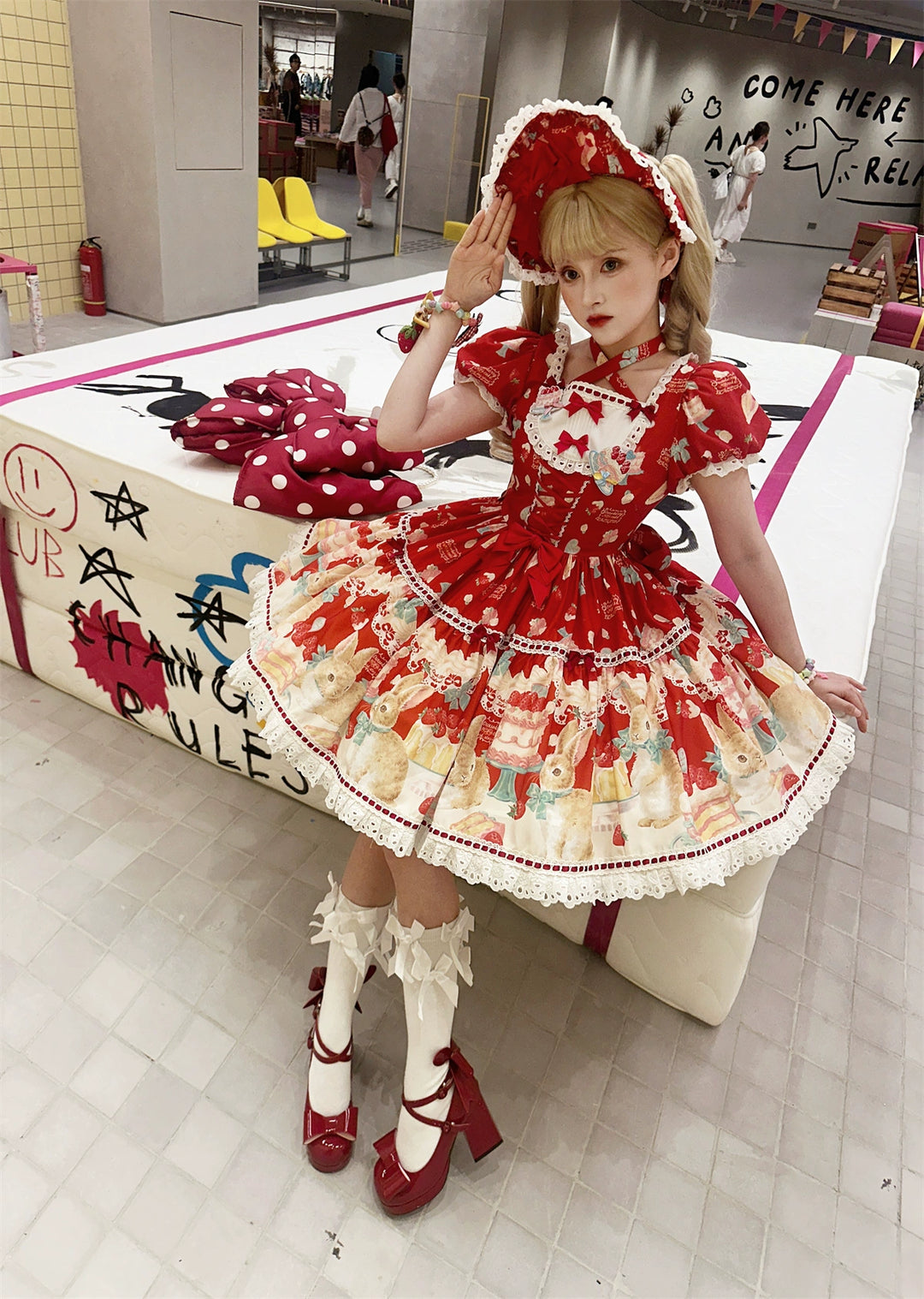 Dark Star Island~Honey Bunny Cake~Sweet Lolita JSK/OP/Strap SK/Shirt 39864:638952