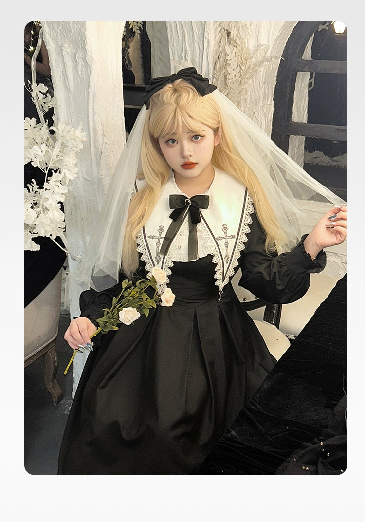 Hard Candy~Plus Size Gothic Lolita Dark Themed Vintage Winter Lolita Dress   