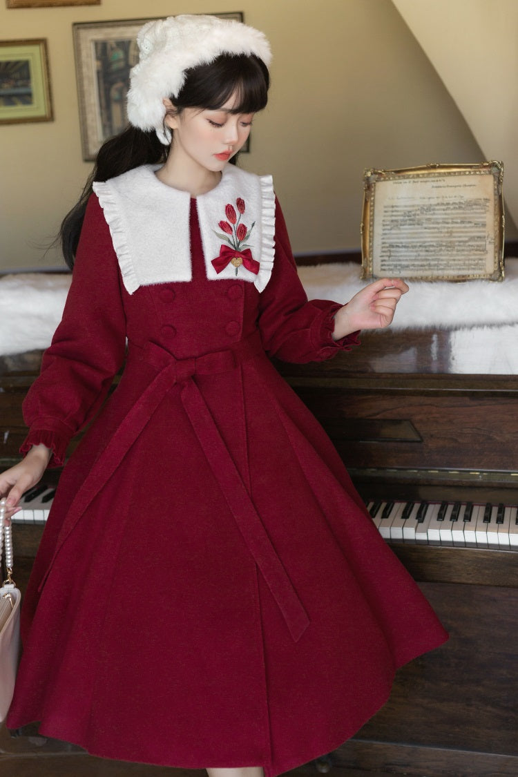 Letters from Unknown Star - Tulip Coat - Winter Elegant Lolita Dress Overcoat