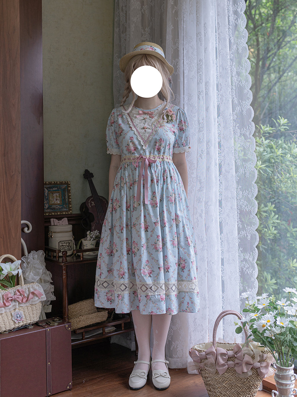 (Buyforme)Miss Point~Happy Summer Elegant Lolita Floral OP Dress 17704:244752