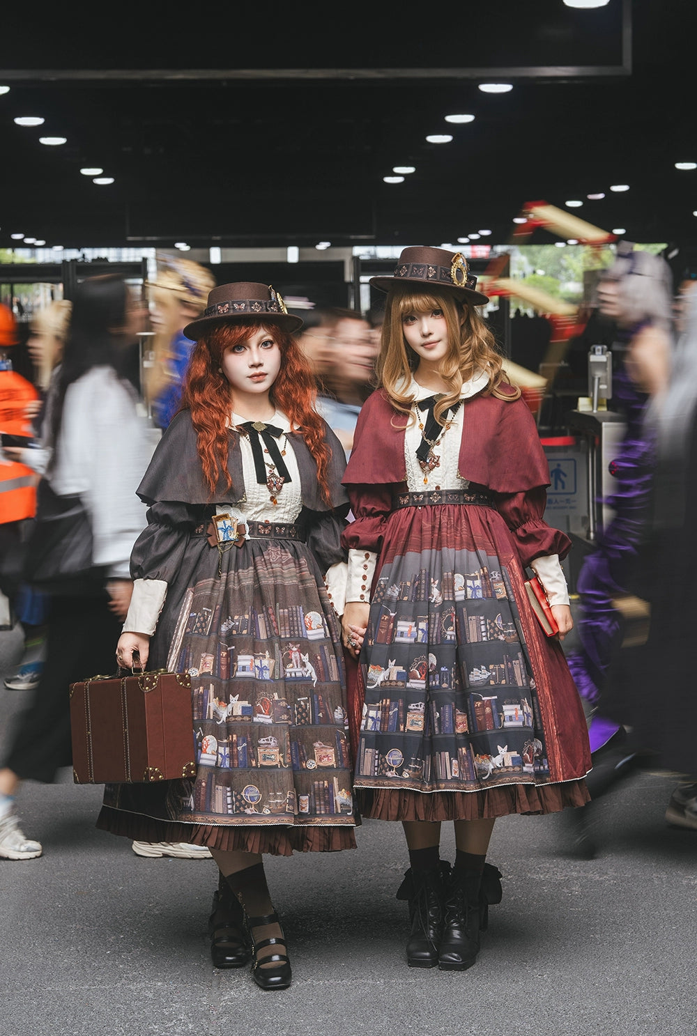 Miss Point - German Bookshelf - Classic Lolita OP Dress & Detachble Cape 44023:792401
