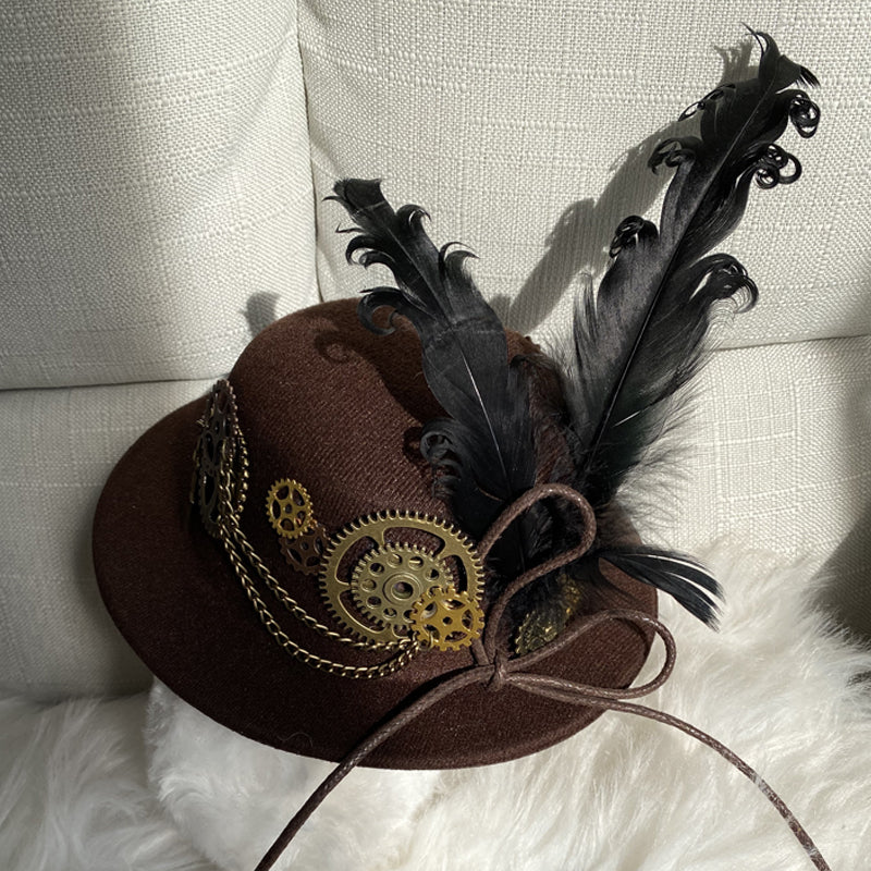 Sakurahime~Time Sand Rear~Punk Lolita OP Cute Daily Lolita Dress S Hat (2XL L M S XL / Hat) 33946:438744