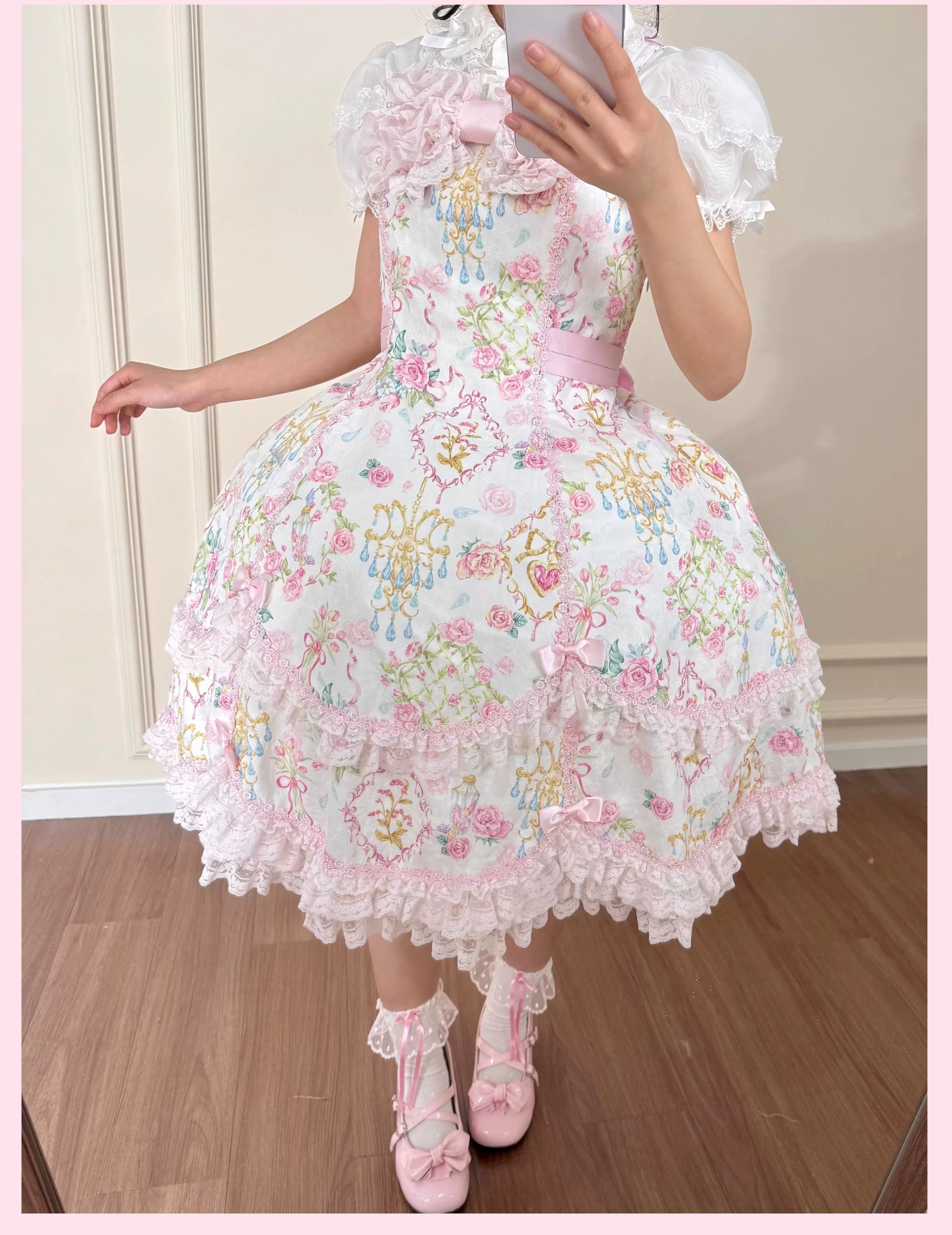Tata Bath Puff - Bell-Shaped Super Puffy Lolita Petticoat, Adjustable Waist