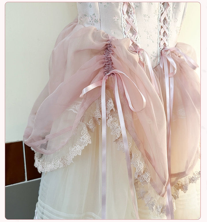 Flower and Pearl Box~Silk Ballet~Wedding Lolita JSK Dress Princess Bridal Dress 34050:442792