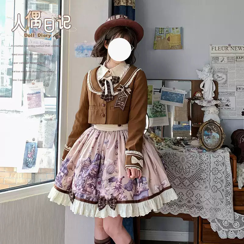 Spireme Cat~Doll Diary~Kawaii Lolita Dress Suit Doll-like Dress