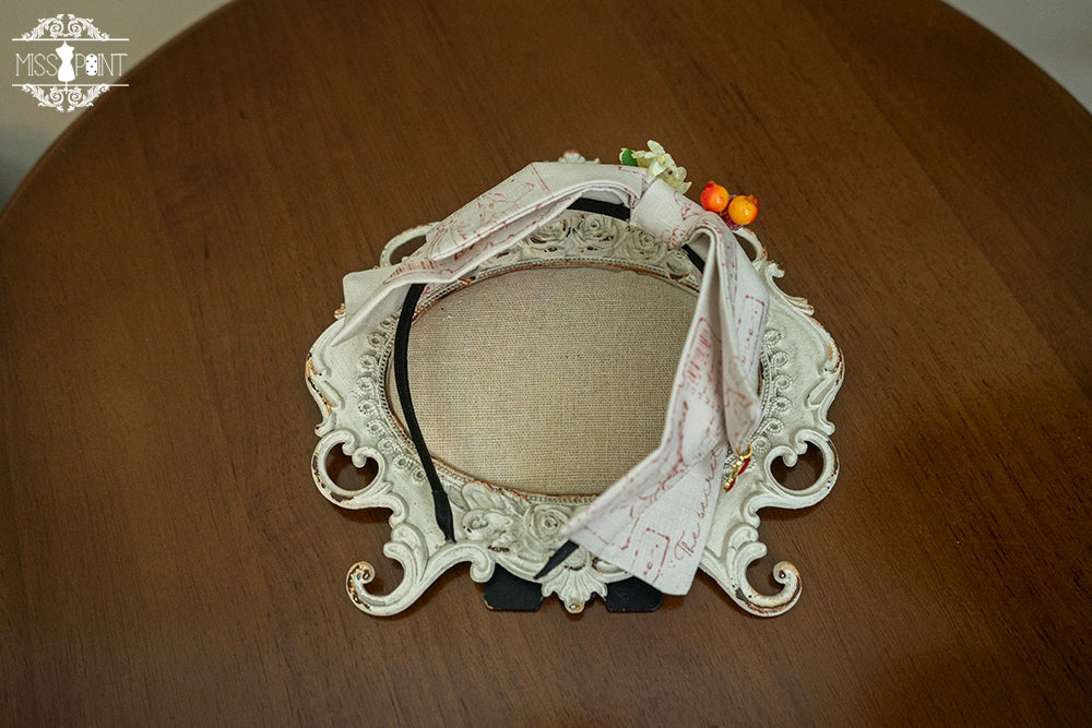 (Buyforme)Miss Point~ Forest Lolita Small Straw Hat Clip KC Accessory KC- sketch color