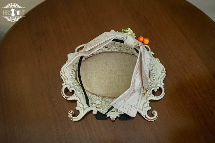 (Buyforme)Miss Point~ Forest Lolita Small Straw Hat Clip KC Accessory KC- sketch color