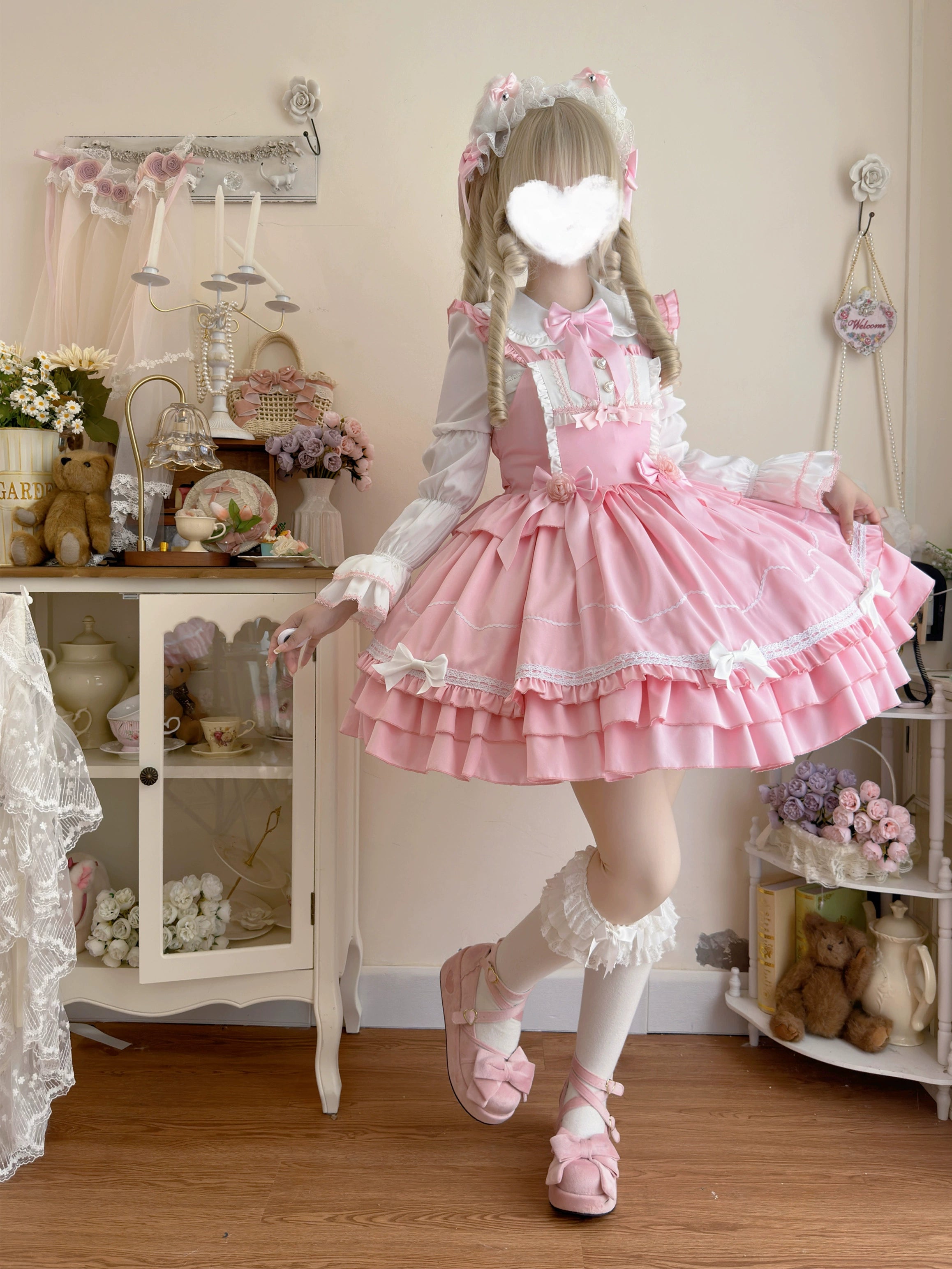 Hanguliang - Paper Shell Cake - Sweet Lolita JSK Dress Summer Dress