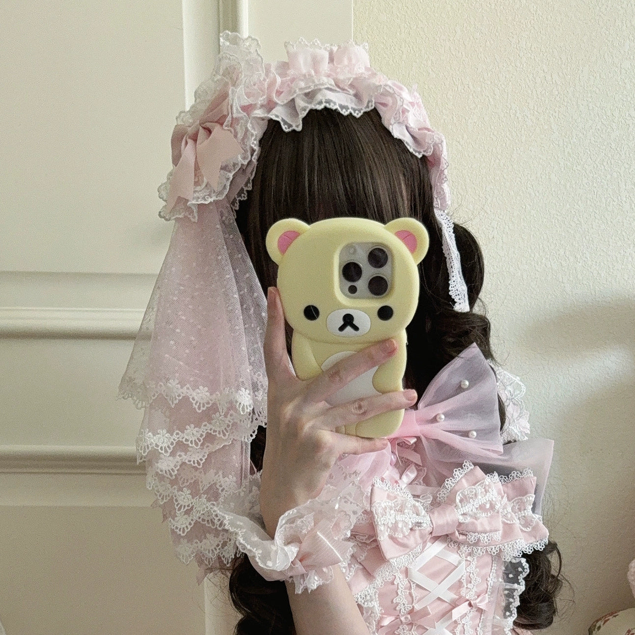 Sugar Girl - Velvet Sweetheart - Doll-like Sweet Lolita Jumper Dress, Bow Accents (L M S) 44021:792811