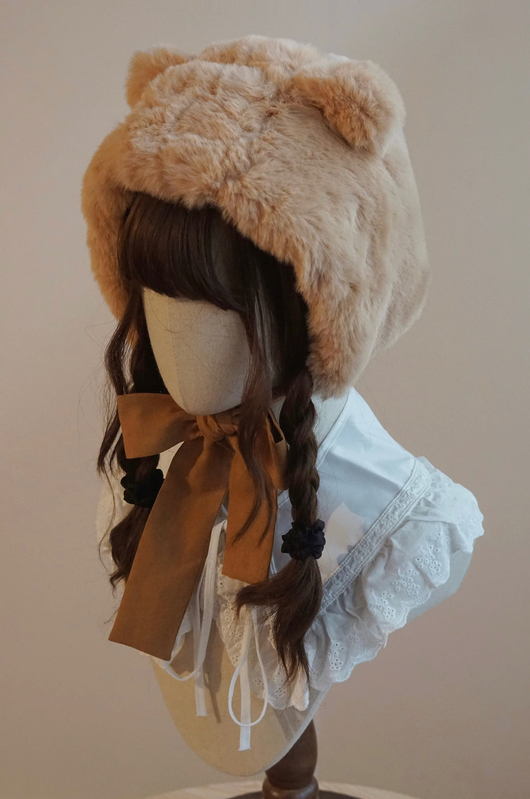 (BFM)Besozealous~Winter Lolita Hat Bear Ears Hooded Hat   