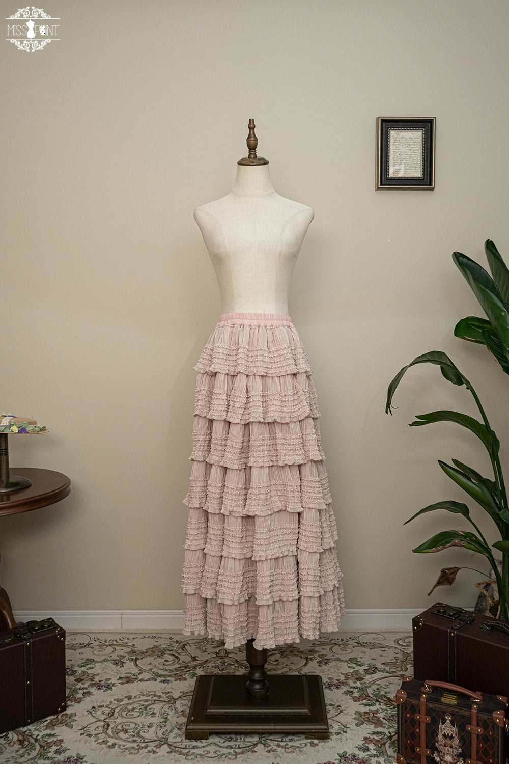 Miss Point~Cat Rose Tea~Elegant Lolita Underskirt Multi-layers Ruffle SK (L M S) 42136:727396