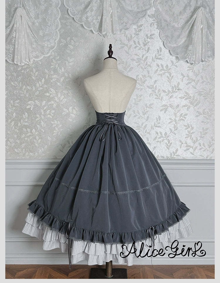 Alice Girl - Duke of Victoria - Classic Lolita SK & Overskirt Set 44092:794866
