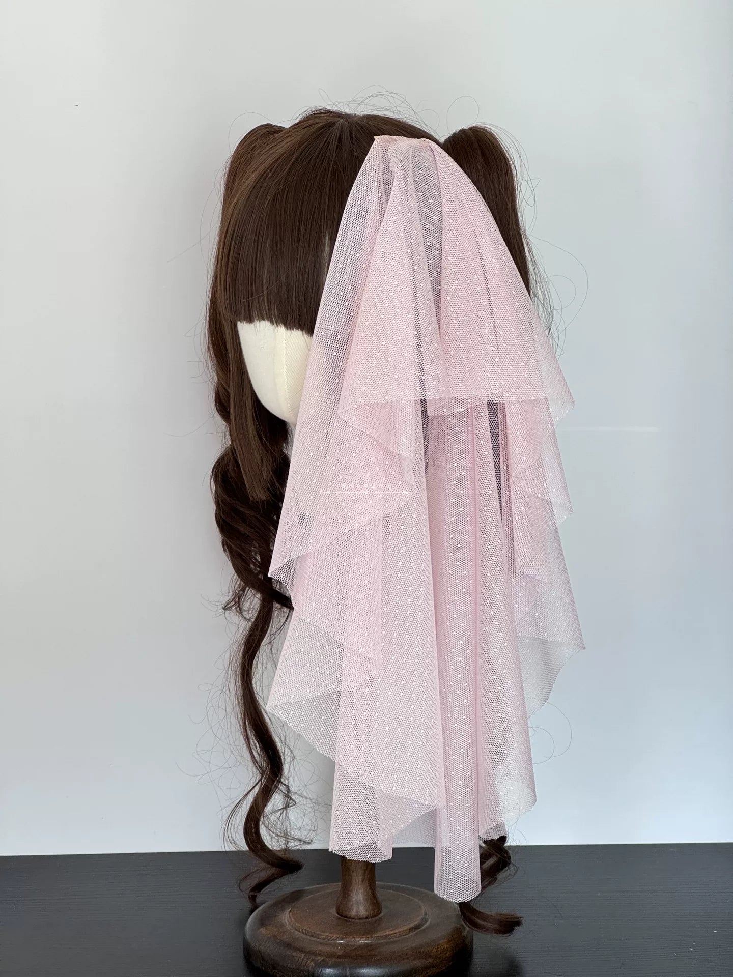 Sweet Lolita Bowknot Top Hat, Lace & Pearl Detail