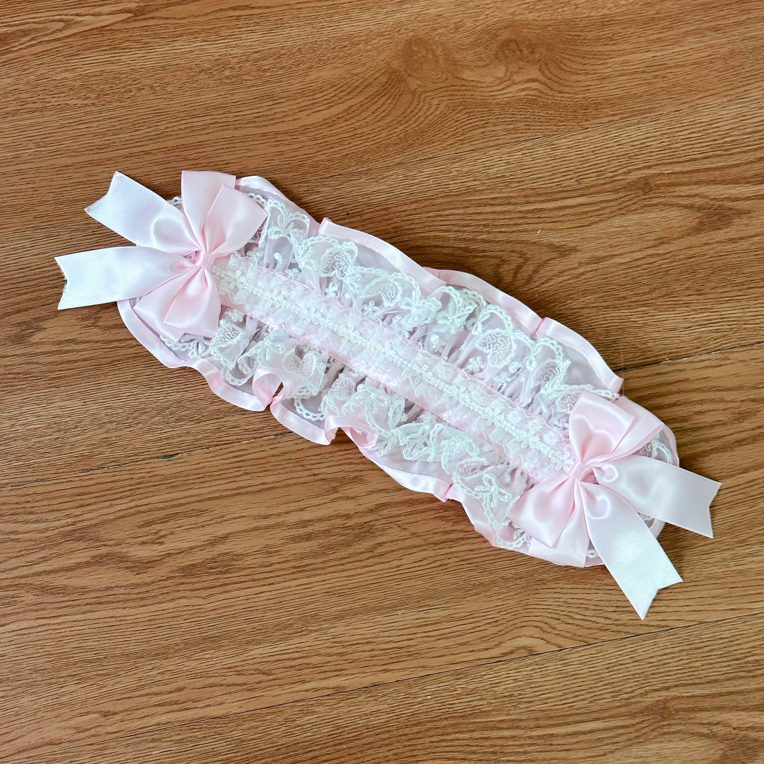 Hanguliang - Spring Awakening - Sweet Lolita JSK and Princess-Sleeved Shirt with Lace Detail Pink - Hairband Only (One Size select M) S