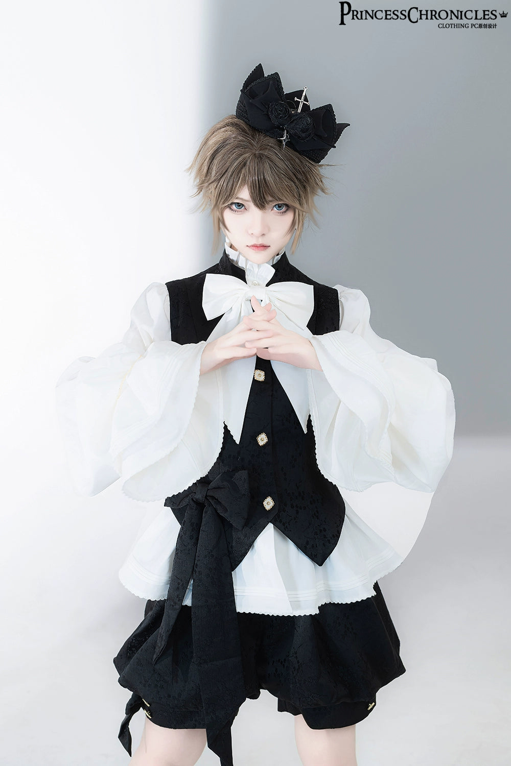 Princess Chronicles~Rabbit Hunt 2.0~Ouji Lolita Retro Cool Prince Vest Shorts Set   