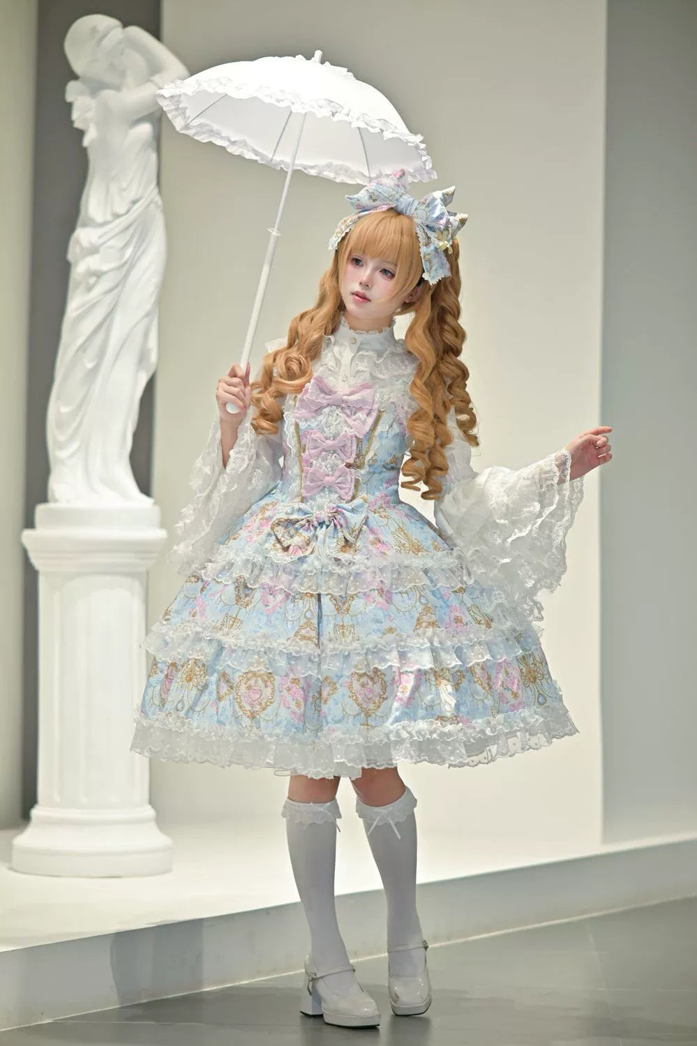 Hanguliang - Candelabra Ode - Doll-like Sweet Lolita JSK Dress, Side Zipper 44097:795861