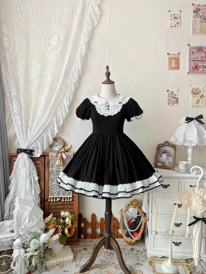 Cream doll~Kitten Maid~Twin Lolita OP Dress Cream Doll Maid OP   