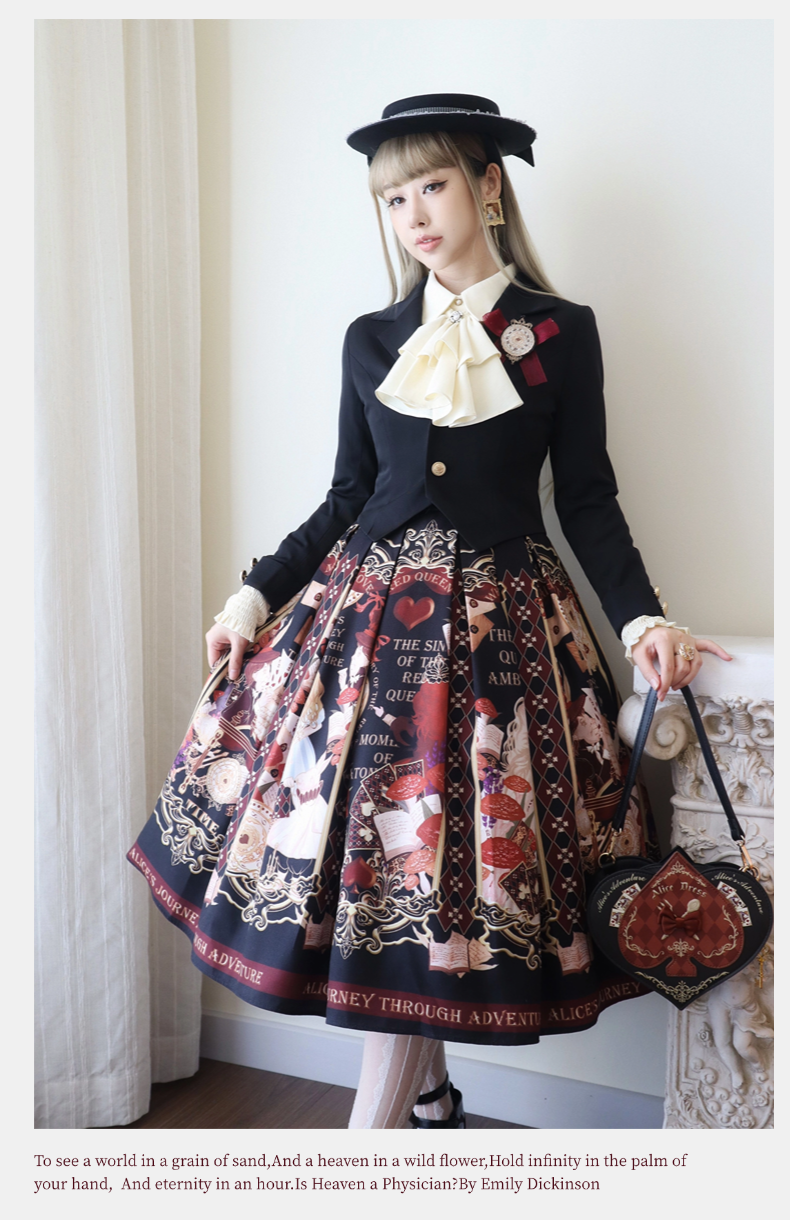 Alice in Wonderland~Holy Night Alice~Classic Lolita Dress Preppy Style Bust-supporting JSK 40466:663824