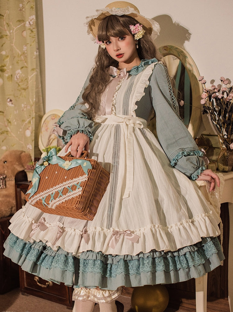 Polyhymnia - Tasha's Garden - White Classical Lolita Dress Apron