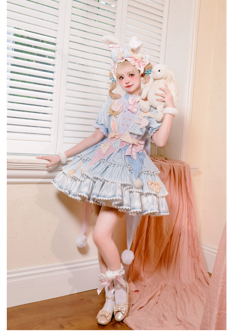 (BFM)Forest Fluorescent Carps~Ouji Lolita Suit Circus Prince Shorts and OP Dress