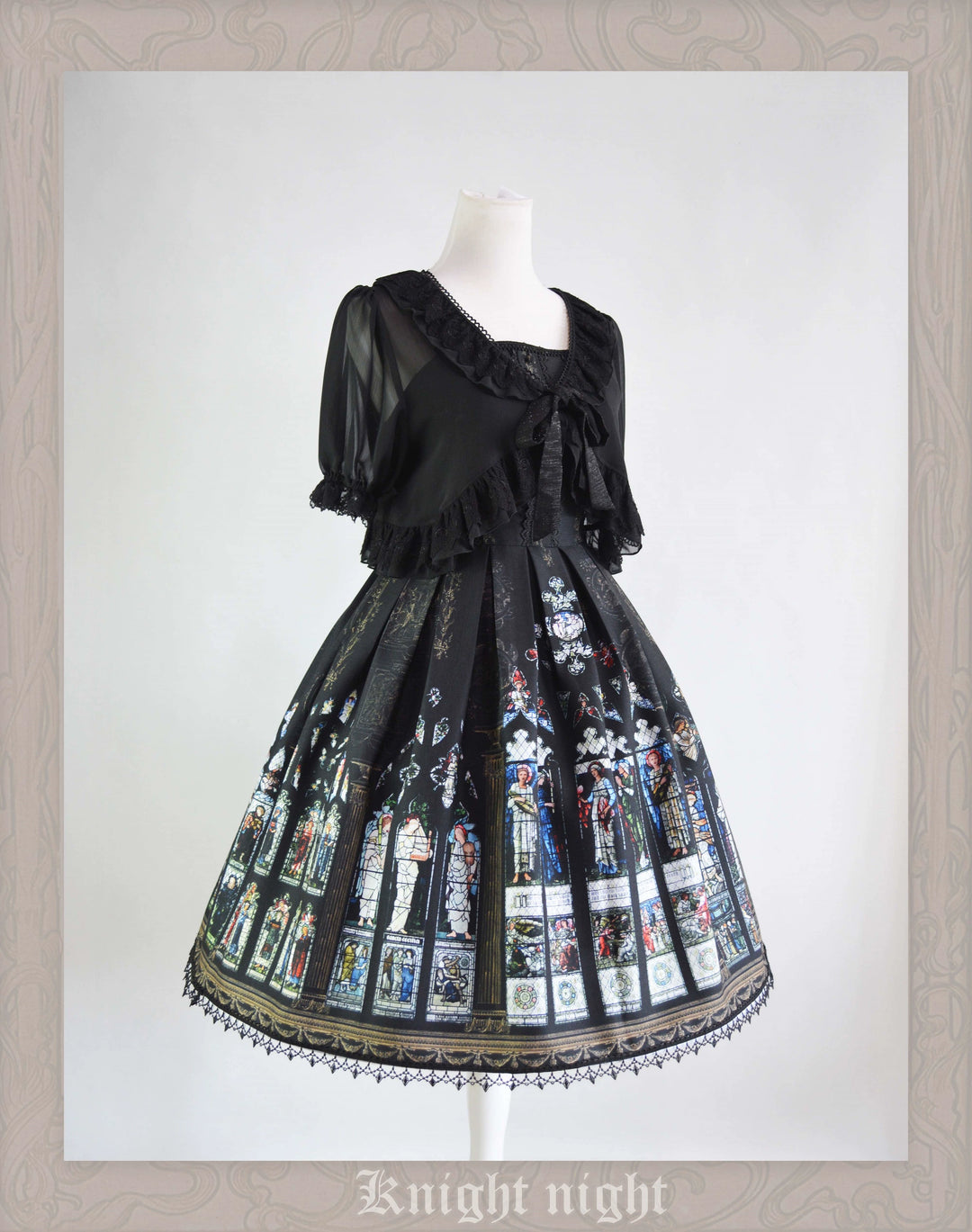 Knight Night~The Saint Priest~Vintage Lolita JSK Dress Halter Neckline   