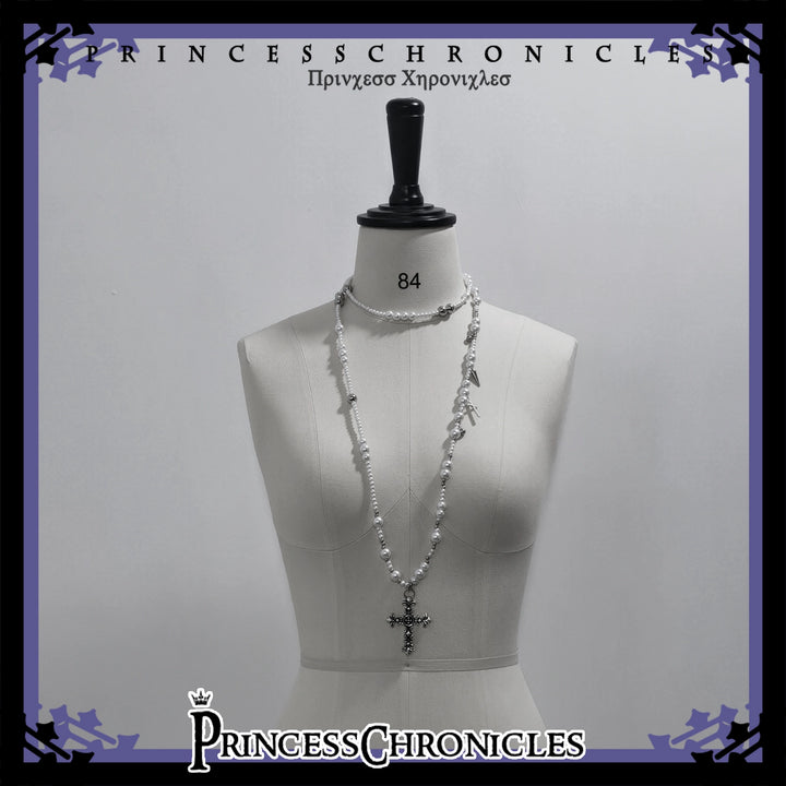 Princess Chronicles~Divine Covenant~Ouji Lolita Accessory Set Necklace and Bracelet Necklace - No.4 Only