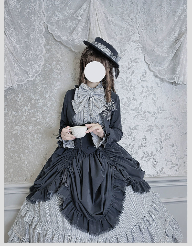 Alice Girl - Duke of Victoria - Classic Lolita Top Hat & Brooch 44095:795441
