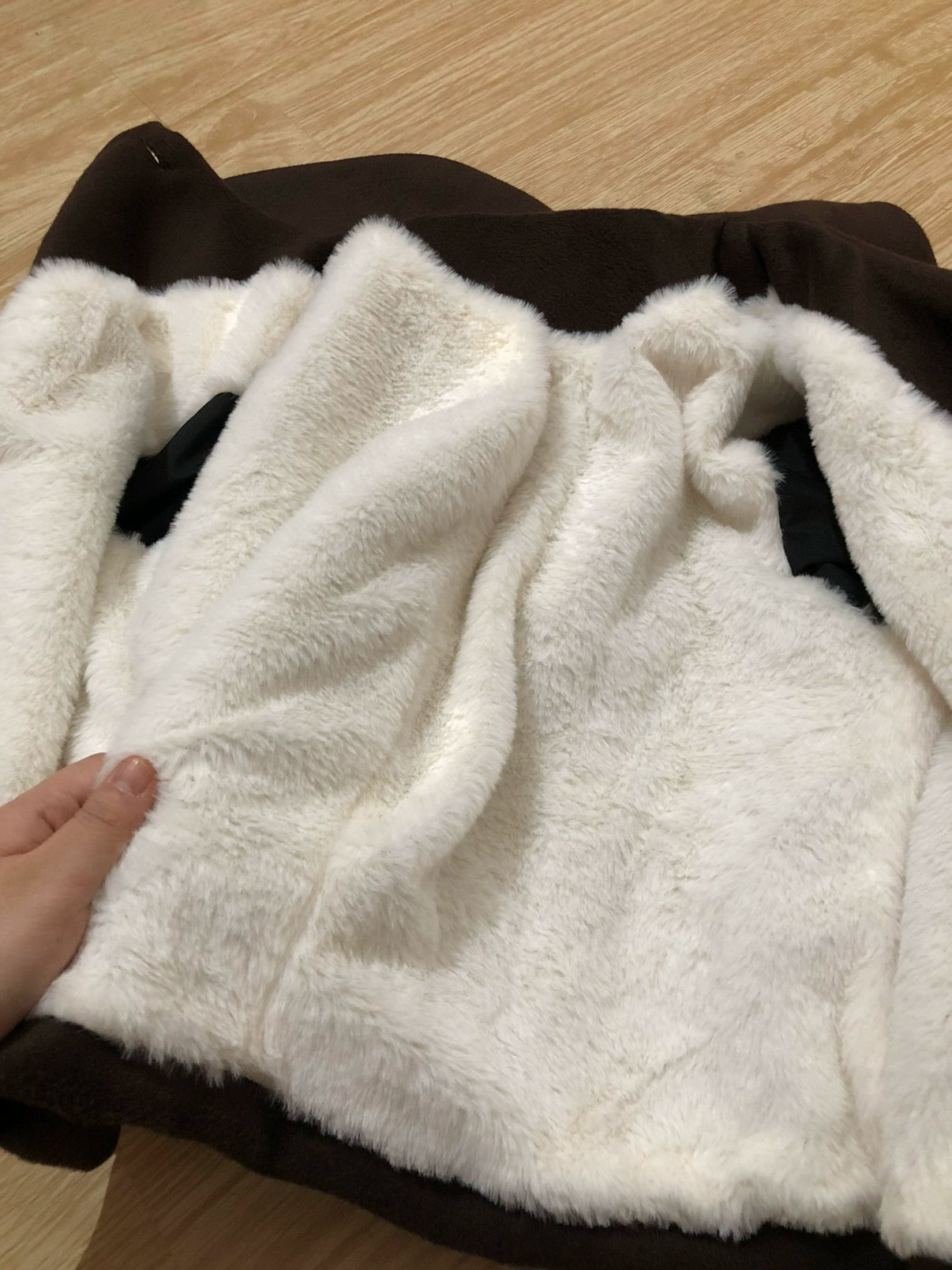 Sara Bell - Winter Story - Winter Kawaii Lolita Short Coat, Detachable Fur Collar 44068:794417