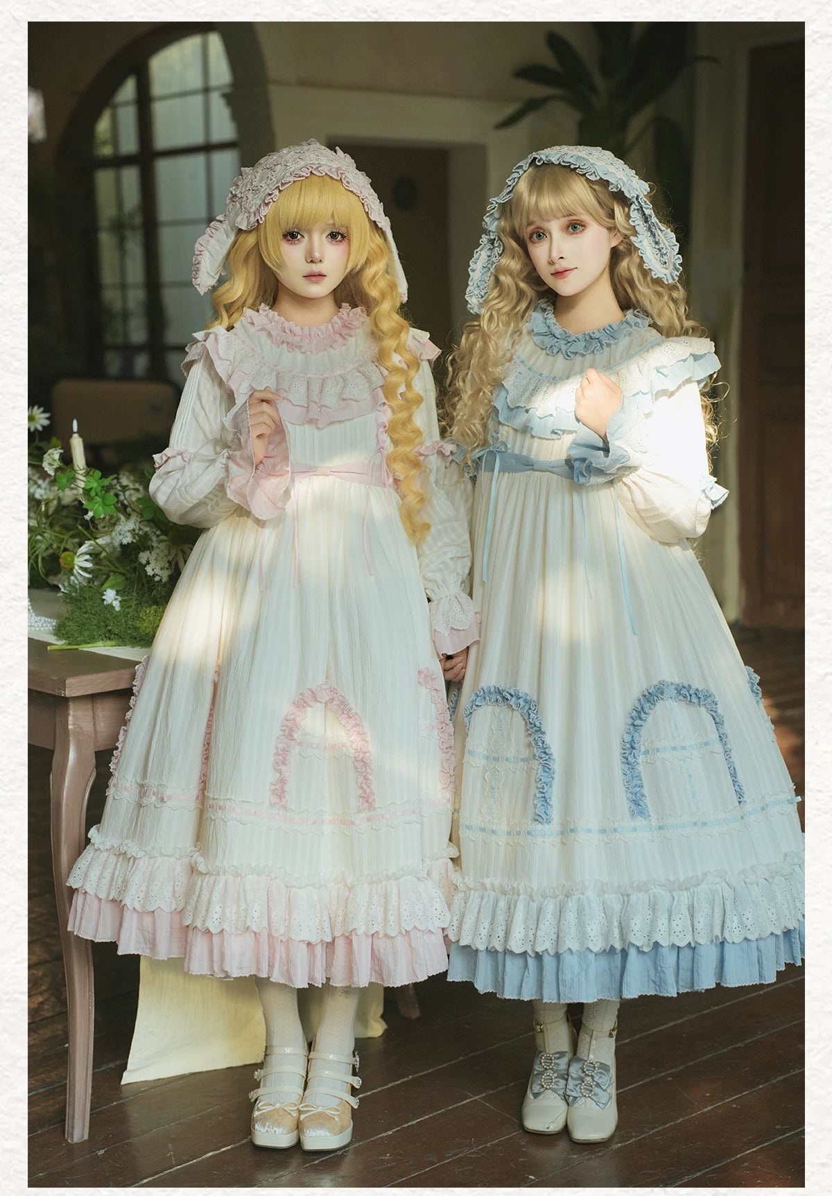 Lilian - Classic Lolita Doll-like Dress, Bunny Ear Hairband 44881:825349