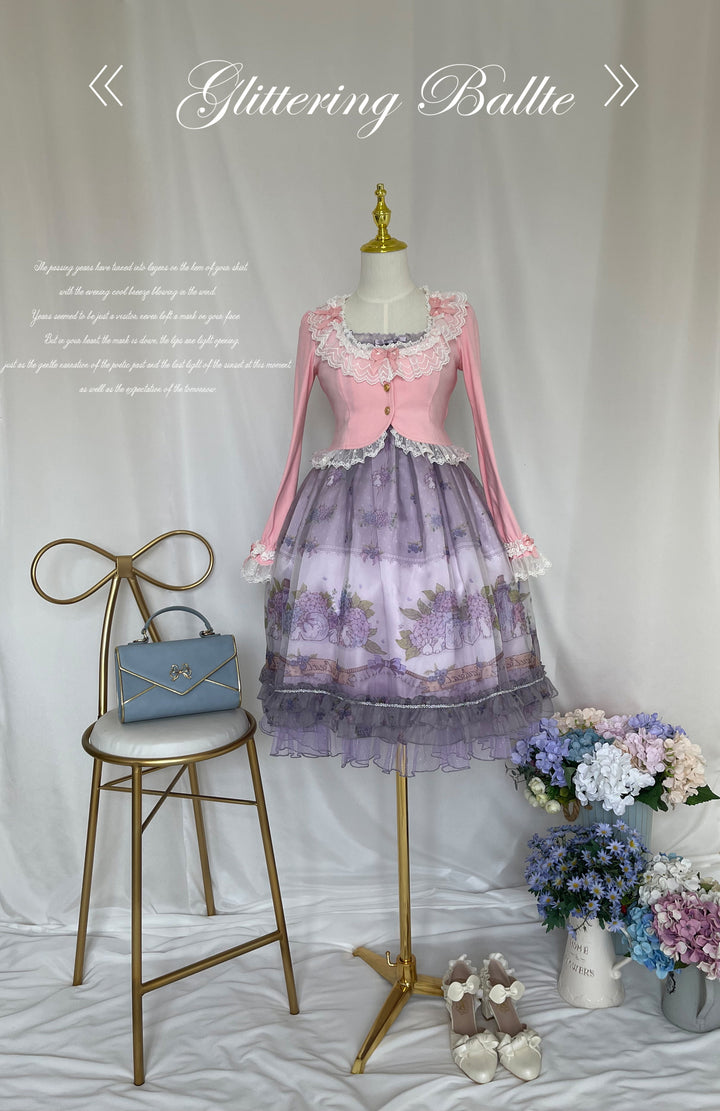 Unideer~Prelude~Elegant Lolita Bolero Jacket with Lace Ruffle Frill 42518:743569