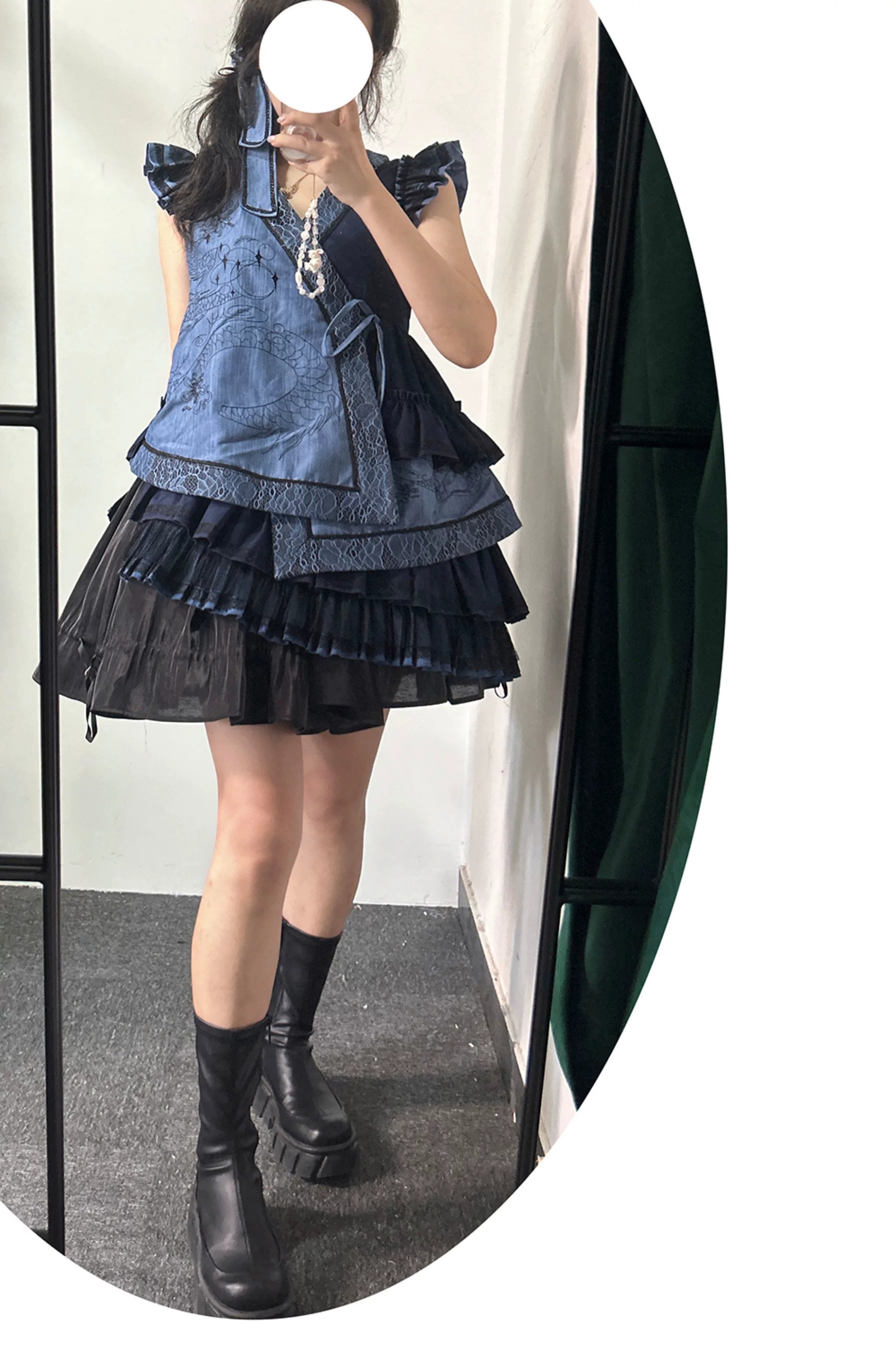 Adjustable Dual-use Lolita Bloomers and Petticoat