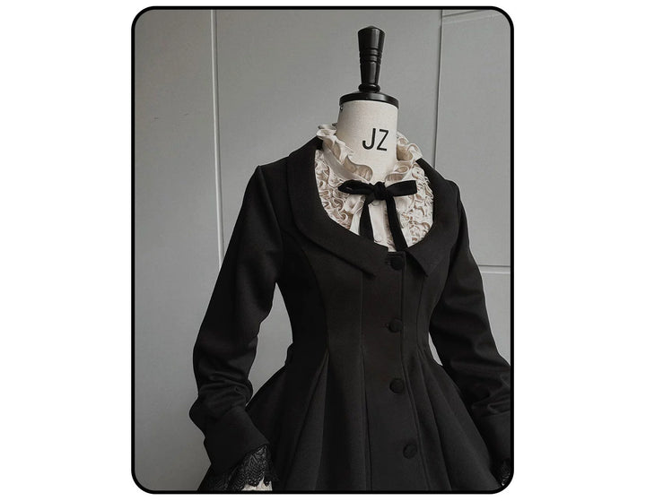 Susin Lolita~Moonlit Rose~Gothic Lolita OP Dress Winter Wool Lolita Overcoat   