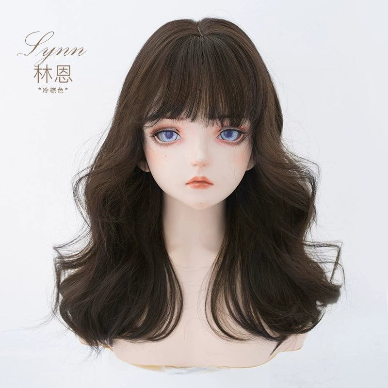 Alicegarden~Natural Lolita Wig Long Curly Hair Wigs Cool brown  