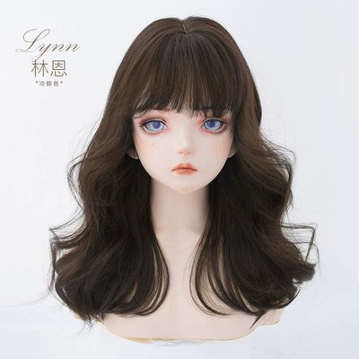 Alicegarden~Natural Lolita Wig Long Curly Hair Wigs Cool brown  
