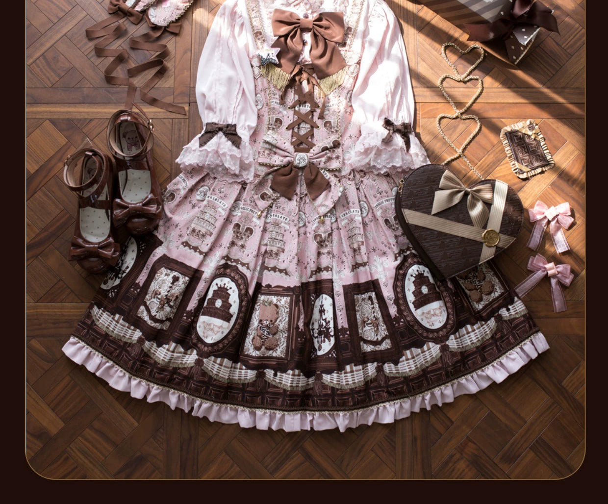(BFM)Original Project~Vintage Lolita Handbag Chocolate Lolita Bag   