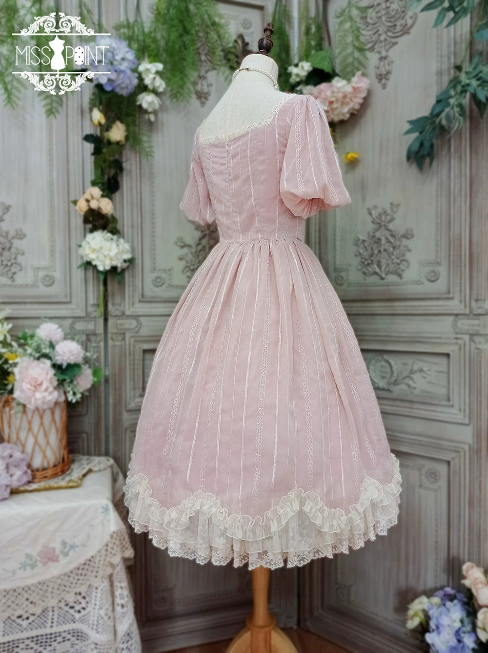 Miss Point - Tulip - Classic Lolita OP Dress Short Sleeve Dress Multicolors