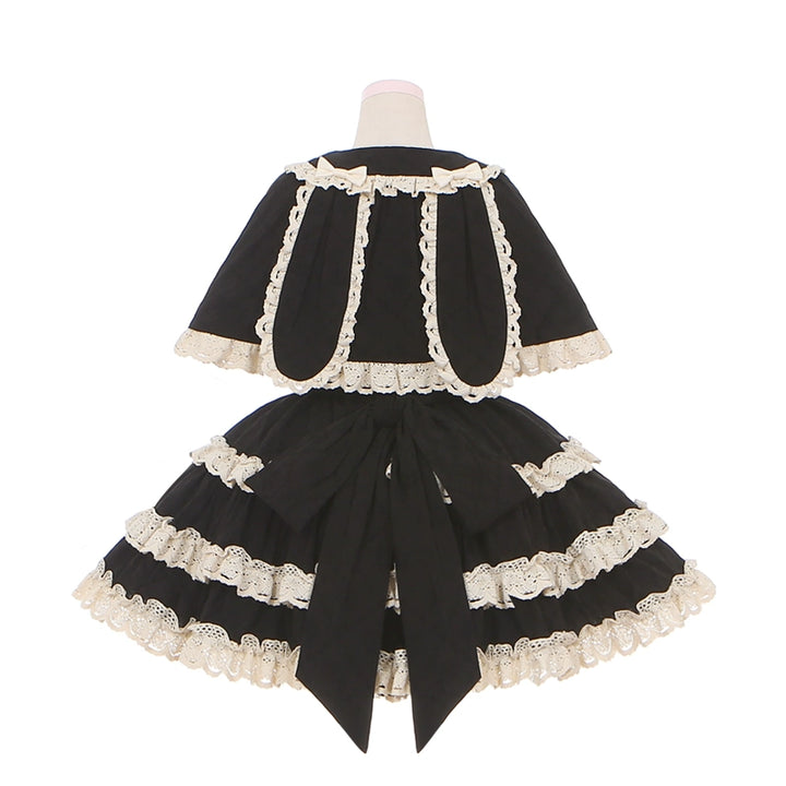 To Alice~Dear dolls~Old School Lolita Three-Tiered Suspender Dress Set   