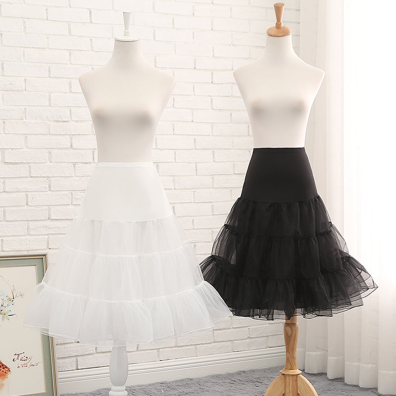 Manyiluo~Cosplay Medium-length Boneless Lolita Skirt Petticoat   