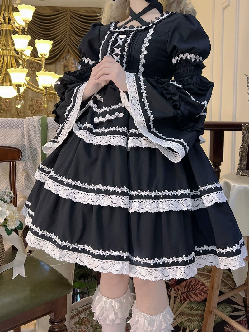 Sugar Girl~Sweet Lolita OP Dress Detachable Sleeves   