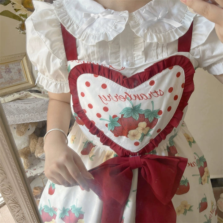 Sugar Girl~Sweet Lolita Blouse Bubble Sleeve Shirt   