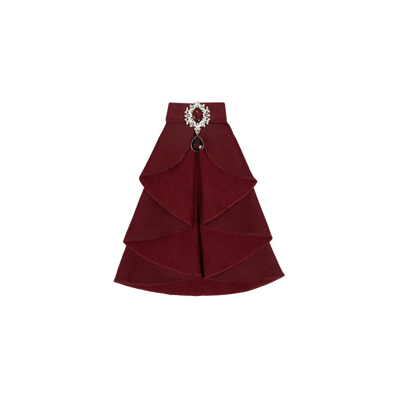 With PUJI - Night Feast - Gothic Lolita Suit Ouji Lolita Tailcoat Tiered Skirt Shorts Jabot/Brooch 2-in-1 (One Size) Only S